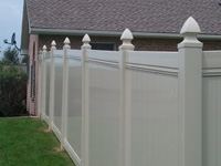 residential vinyl fence